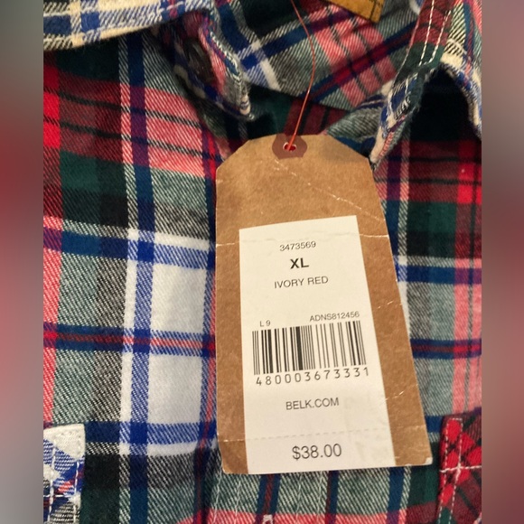 NWT Men’s Size XL Red Camel Button Down Shirt - Picture 4 of 16